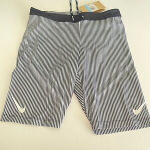 Nike AeroSwift Men's Dri-FIT ADV Running 1/2 Tights White Medium FN3369-013 New